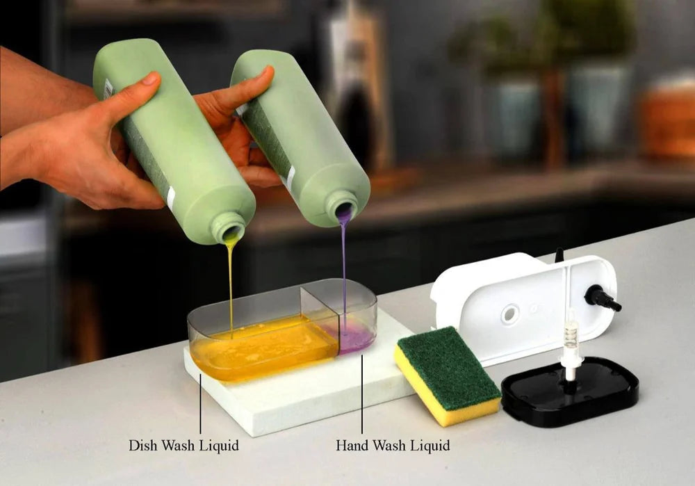 All-in-One 3-Chamber Soap Dispenser – 400 m
