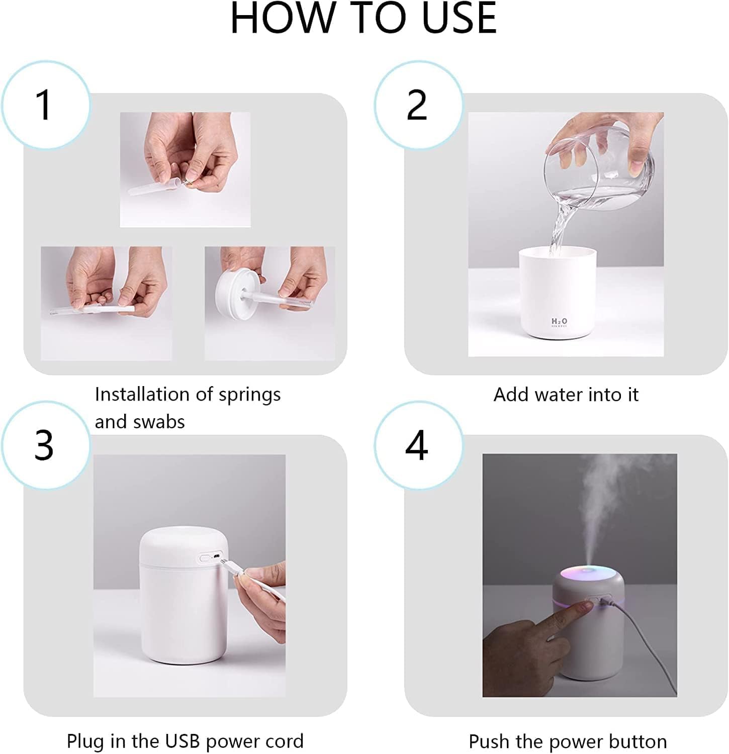 H20 ULTRAGLOW MIST HUMIDIFIER