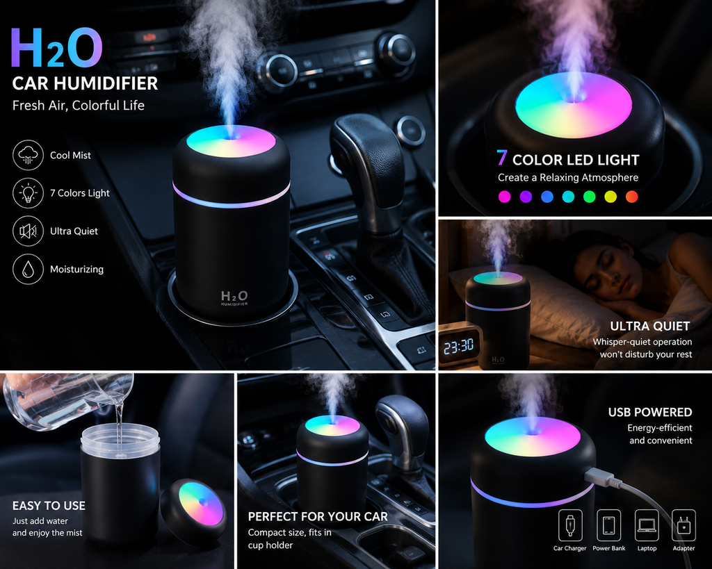 H20 ULTRAGLOW MIST HUMIDIFIER